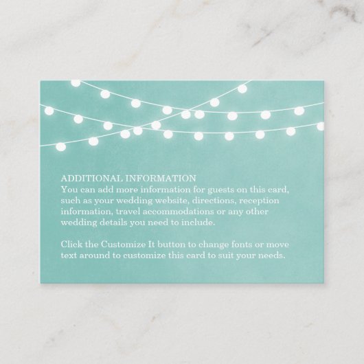 アクアストリングラ結婚イトの挿入カード エンクロージャーカード (正面)