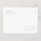 アクアスノーの水彩松のクリスマスツリーギフト シーズンポストカード (裏面)