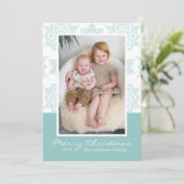 アクアスノーフレークスメリークリスマスフォト シーズンカード (スタンド正面)