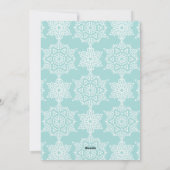 アクアスノーフレークスメリークリスマスフォト シーズンカード (裏面)