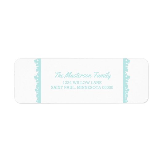 アクアスノーフレーク ラベル (正面)