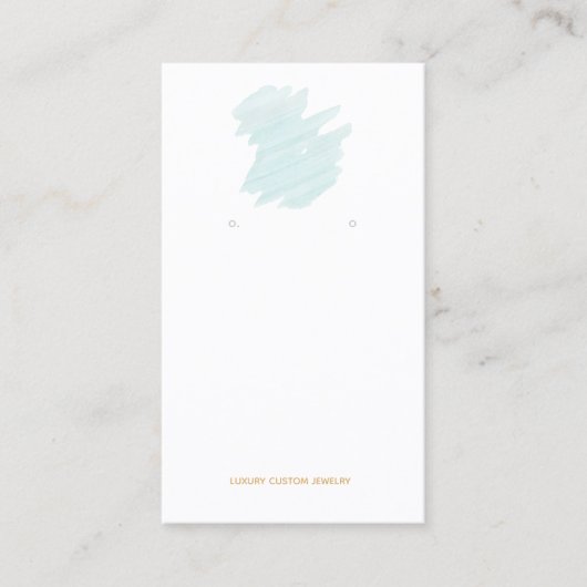 アクアスプラッシュロゴイヤリングディスプレイ名刺 名刺 (正面)