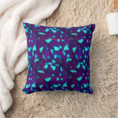 アクアスポッチオン深いパープル クッション (ブランケット)