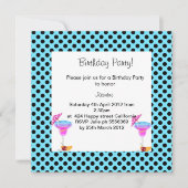 アクアスポット誕生日パーティーの招待状 招待状 (正面)