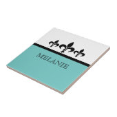 アクアスワンキー（紋章の）フラ・ダ・リタイル タイル (側面)