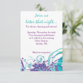 アクアスワール&スターズバルミツワーパーティーカード 招待状 (スタンド正面)