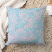 アクアソフトパステルエレガント抽象芸術 クッション (ブランケット)