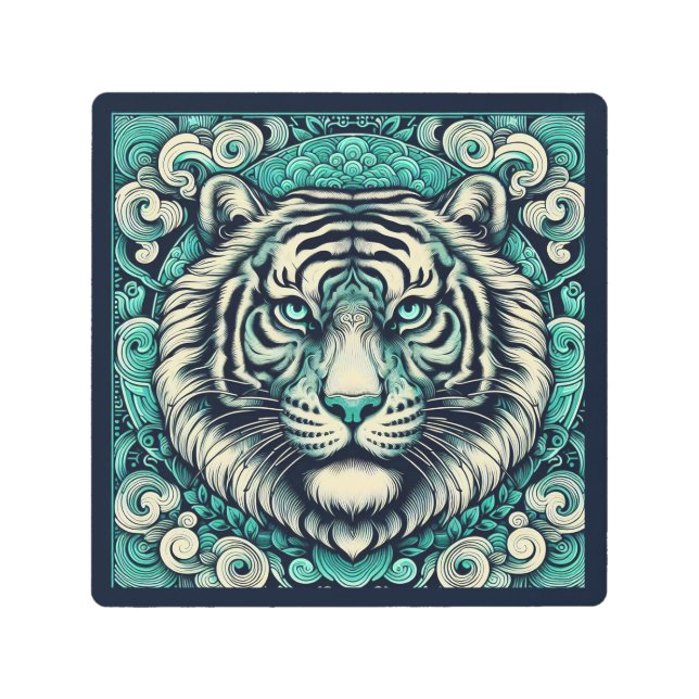 アクアタイガー メタルプリント (正面)