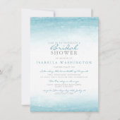 アクアタイド |水彩ブライダルシャワー 招待状 (正面)