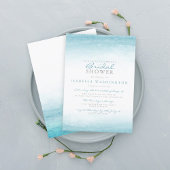 アクアタイド |水彩ブライダルシャワー 招待状