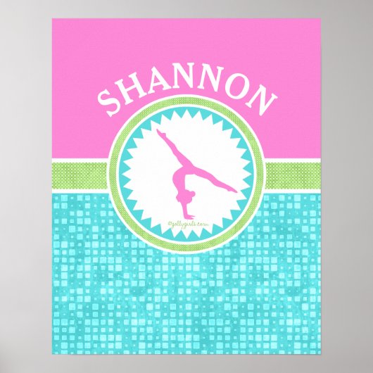 アクアタイル付きトリパステルカラー体操 ポスター (正面)