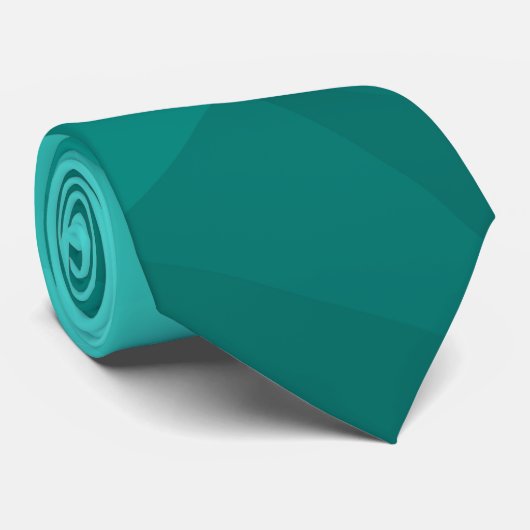 アクアターコイズグラディエント幾何メッシュパターン ネクタイ (ロール)