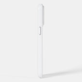 アクアターコイズグリーンティール(緑がかった色)ブルーミッドセンチュリーストライプズ iPhoneケース (右側面)