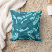 アクアターコイズシェード傾斜散乱片 クッション (ブランケット)