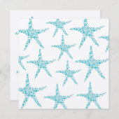 アクアターコイズス結婚ターフィッシュビーチ招待状 招待状 (正面/裏面)