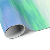 アクアターコイズパープルモダン抽象芸術 ラッピングペーパー (ロールコーナー)