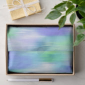 アクアターコイズパープルモダン抽象芸術 薄葉紙 (ギフト)