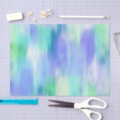 アクアターコイズパープルモダン抽象芸術 薄葉紙 (クラフト)