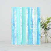 アクアターコイズブルーホワイトツリーズスクラップブック紙 (スタンド正面)