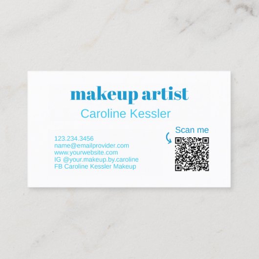 アクアターコイズブルーマーブルウェーブアートパターン 名刺 (裏面)