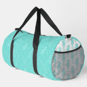 アクアターコイズ乗馬及び海底テーマ ダッフルバッグ (右コーナー)