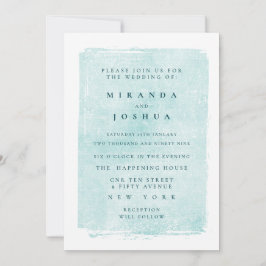 アクアターコイズ グルンジー ディストレス Casual 招待状