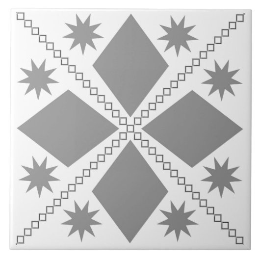 アクアダイヤモンドおもしろい |白黒フィルタ | タイル (正面)