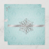 アクアダマスクウェディングリハーサルディナー招待状 招待状 (正面/裏面)