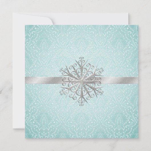 アクアダマスクウェディングリハーサルディナー招待状 招待状 (正面)