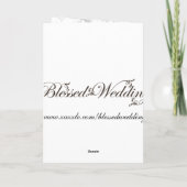 アクアダマスク結婚式ありがとう サンキューカード (裏面)