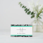 アクアダマスコウェディングサイト名刺 エンクロージャーカード (スタンド正面)
