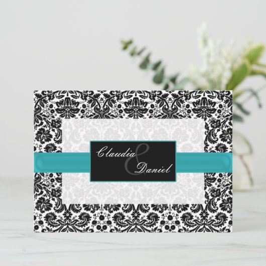 アクアダムスク結婚式 招待状 (スタンド正面)