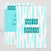 アクアダース 招待状 (正面/裏面)