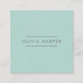 アクアチック|レザミニマルールック スクエア名刺 (正面)