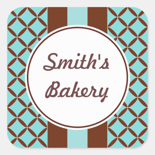 アクアチョコレートシール スクエアシール (正面)