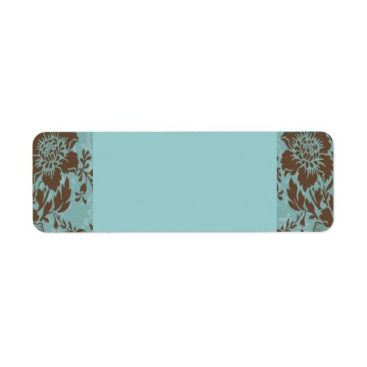 アクアチョコレートフローラダマスク ラベル (正面)