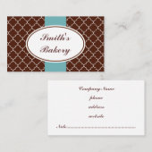 アクアチョコレート名刺 名刺 (正面/裏面)