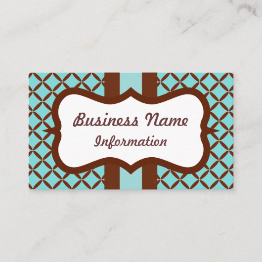 アクアチョコレート名刺 名刺 (正面)