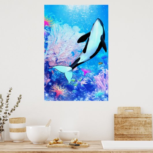 アクアティカプリント ポスター (キッチン)