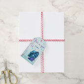 アクアティカ3Dウィムジーその女の子ベビーシャワー ギフトタグ (より糸付き)