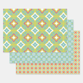 アクアティキビビーセットオブラッピング紙 ラッピングペーパーシート