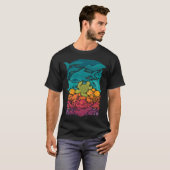 アクアティック スペクトラム : ライトブルー Tシャツ (正面フル)