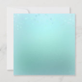 アクアティール（緑がかった色）きらめくプールパーティの招待状 招待状 (裏面)