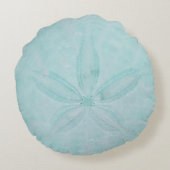 アクアティール(緑がかった色)サンドド航海のルコースタルシー ラウンドクッション (裏面)
