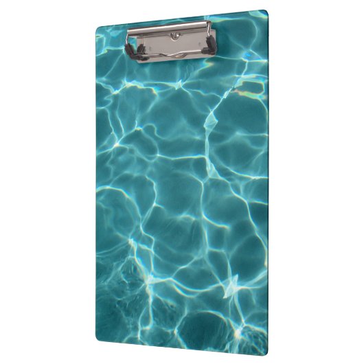 アクアティール（緑がかった色）スイミングプールウォーターフォト クリップボード (左)
