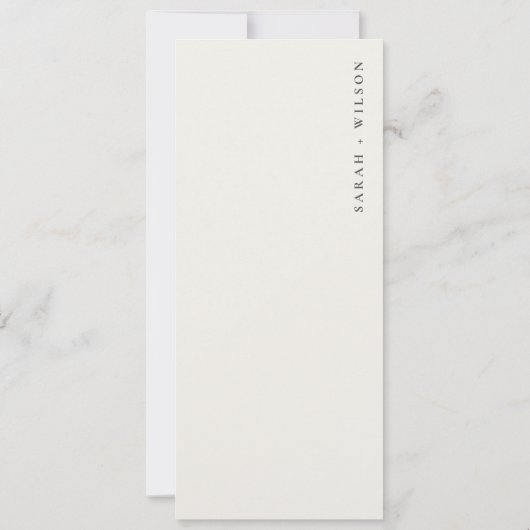 アクアティール(緑がかった色)セイボートパームシー結婚スケープズメニューカード 招待状 (裏面)