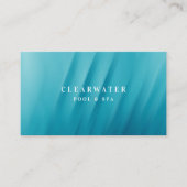 アクアティール（緑がかった色）ブルーウォーターリップルプール&スパ 名刺 (正面)