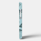 アクアティール（緑がかった色）ブルーシーシェル Case-Mate iPhoneケース (裏面 / 左)