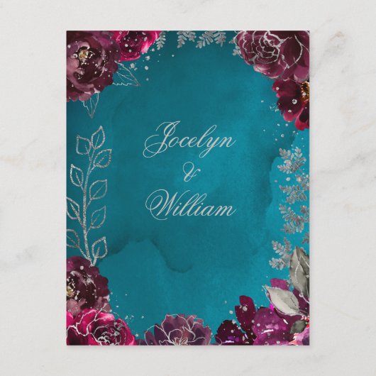 アクアティール(緑がかった色)メルロジュエルトー結婚ンの詳細シート エンクロージャーカード (裏面)