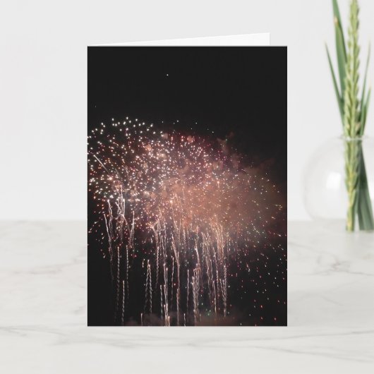 「アクアテニアル花火」お祝いカード#1 カード (正面)